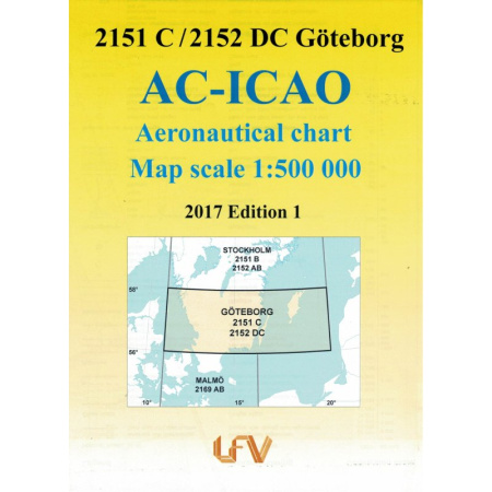 Schweden Göteborg ICAO Karte VFR
