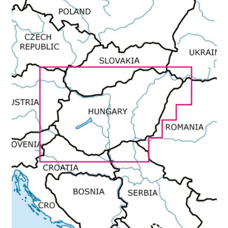 Ungarn VFR Karte Rogers Data