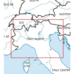 Italien Nord VFR Karte Rogers Data