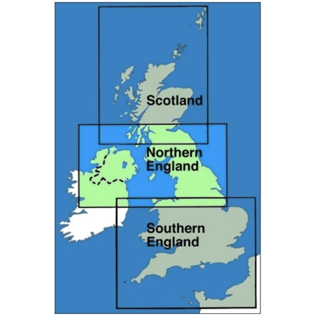 England: Nordengland + Nordirland  ICAO Karte VFR