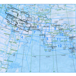 IFR-Streckenkarte Middle East - Oberer/Unterer Luftraum -...