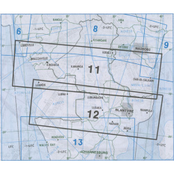IFR-Streckenkarte Afrika - Oberer/Unterer Luftraum -...