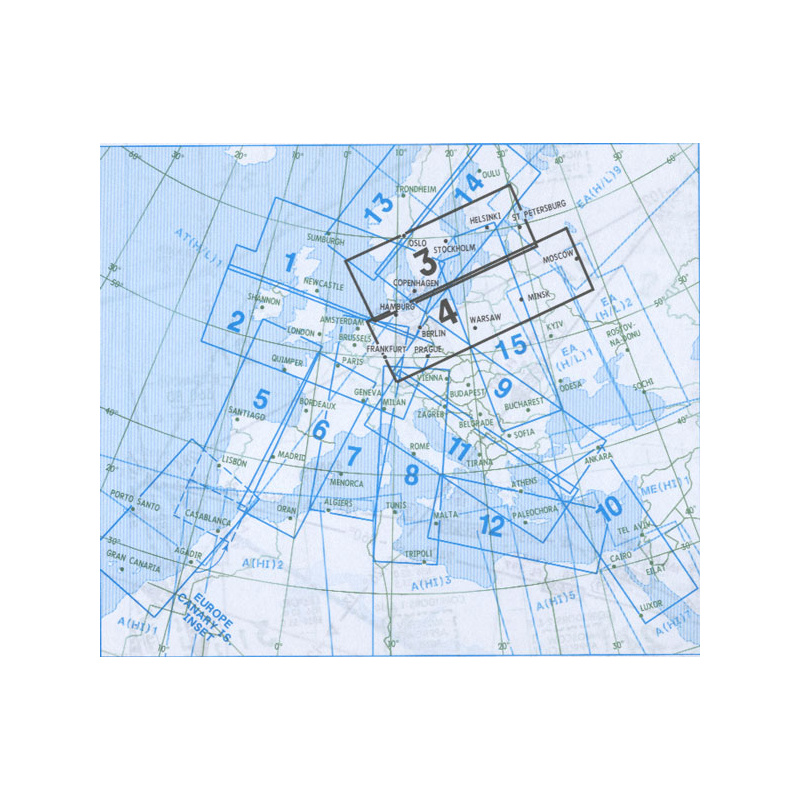 high altitude enroute chart e h 3 4 11 90 chf high altitude ifr charts