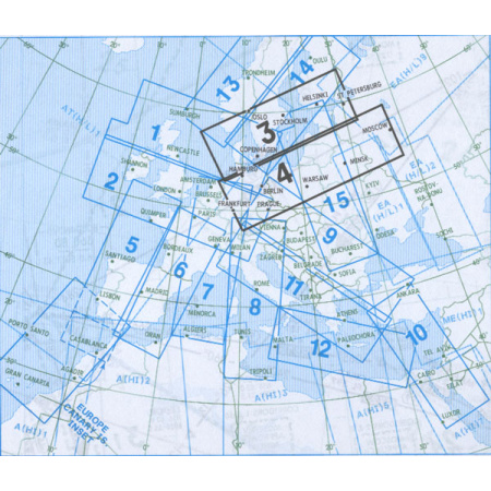 IFR-Streckenkarte - Oberer Luftraum - EHI 3/4