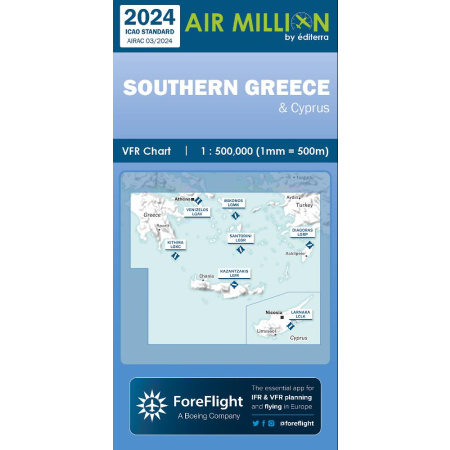 Griechenland (Süd) und Zypern Air Million ZOOM Karte VFR