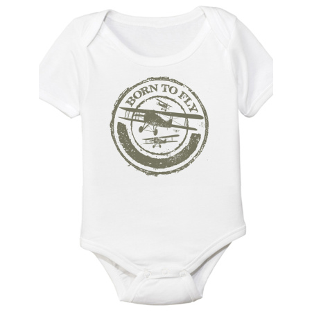Baby Strampler Pilot Born to fly