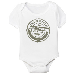 Baby Strampler Pilot Born to fly 18 Monate