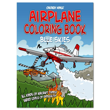 Chicken Wings Malbuch für Kinder Blue Skies
