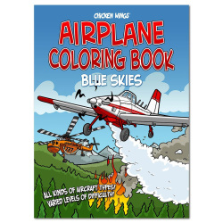 Chicken Wings Coloring Book - Blue Skies