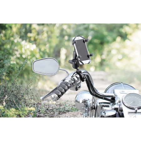RAM Mount Kompletthalterung für Smartphones, Andockung Motorradlenker
