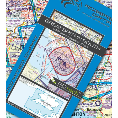 England Süd VFR Karte Rogers Data