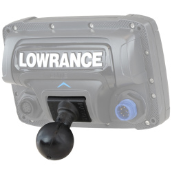 RAM Quick Release Adapter with C Size 1.5" Ball for "RUGGED USE" Lowrance Elite-5, Mark-5, Hook-5 & Elite 7 Ti Fishfinders