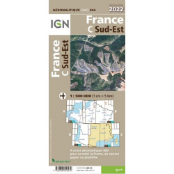 France South-East ICAO Chart - Paper, folded