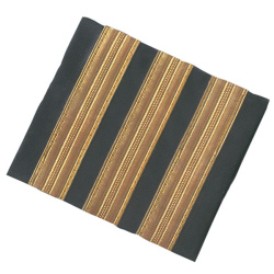 Epaulettes duniforme 3 barrettes en or