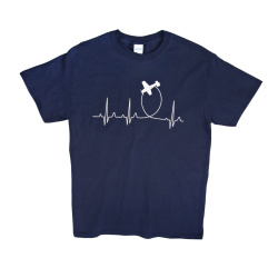 Aviation Herzschlag T-Shirt XL