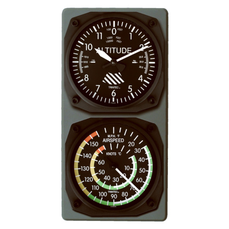 Höhenmesser Uhr und Air Speed Indicator Thermometer