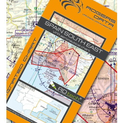 Spain VFR South East Rogers Data aeronautical chart 