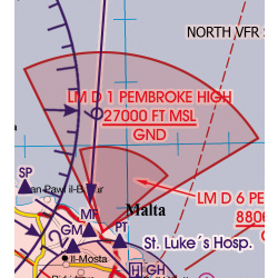Malta – Sicilia Rogers Data VFR Aeronautical Chart 