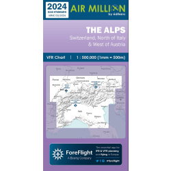 Carte VFR AIRMILLION Zoom 500 Alpes