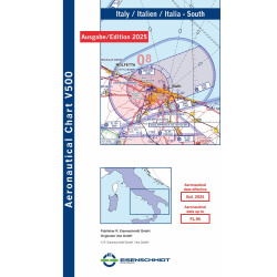 Italie Sud Visual 500 Carte VFR