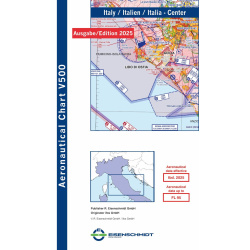 Italy Center Visual 500 Chart VFR