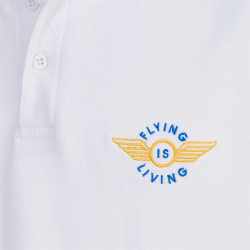 Polo Shirt "Flying is Living" XL