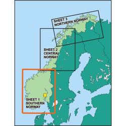Norwegen Süd ICAO Karte VFR