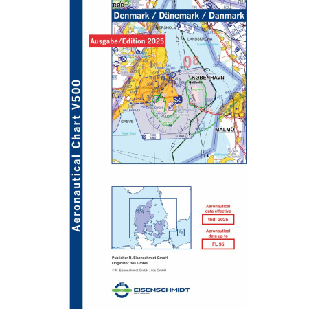 Danmark DFS Visual 500 VFR Chart