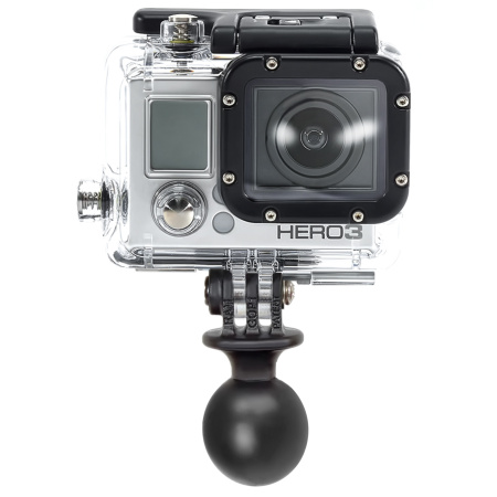 Adaptateur de caméra à montage RAM GoPro Hero / Garmin Virb avec boule de 1 pouce