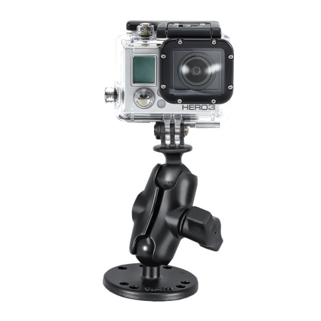 RAM Mount Halterung für GoPro Hero Kamera kurz, flache Oberfläche