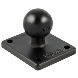 RAM 2" x 1.7" Base with 1" Ball that Contains the Universal AMPs Hole Pattern for the Garmin zumo, TomTom Rider & Urban Rider