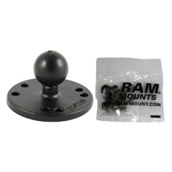 RAM 2.5" Round Base (AMPs Hole Pattern), 1"...