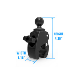 RAM Small Tough-Claw™ with 1" Diameter Rubber Ball