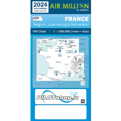 Frankreich Air Million Karte VFR Werktags