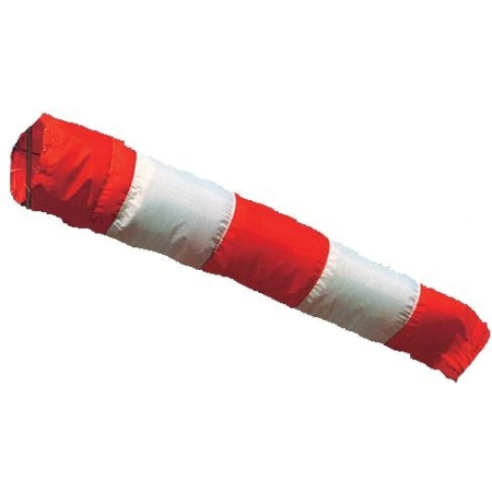 Windsack Hülle rot-weiss 40 cm Durchmesser