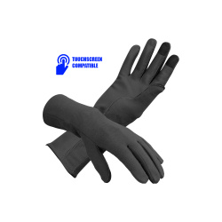 Gants de vol NOMEX noirs compatibles avec les...