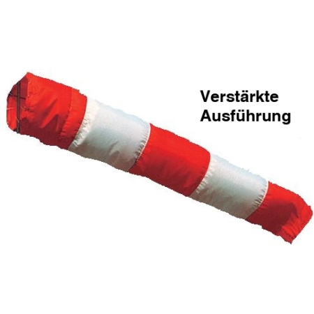 Windsack Hülle rot-weiss 90cm Durchmesser verstärkte Ausführung