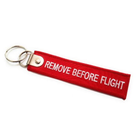 Porte-clé Remove before flight