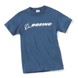 Boeing Logo Signature T-Shirt Blue dusk S