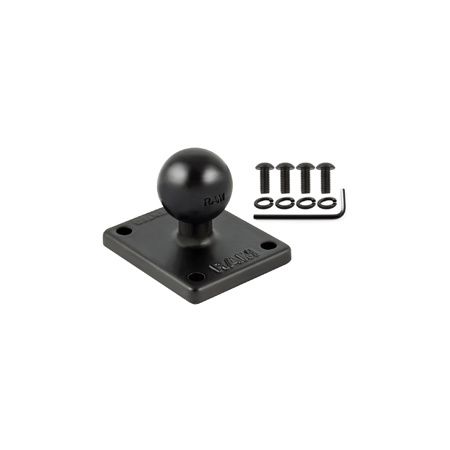 RAM 2 x 1.7 Base with 1 Ball that Contains the Universal AMPs Hole Pattern for the Garmin zumo, TomTom Rider & Urban Rider