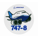 Boeing 747-8 Pudgy Sticker