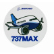 Boeing 737 MAX Pudgy Sticker