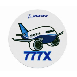 Boeing 777X Pudgy Sticker