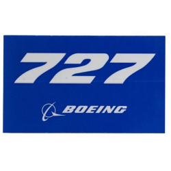 Boeing 727 Blue Sticker