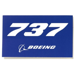 Boeing 737 Blue Sticker