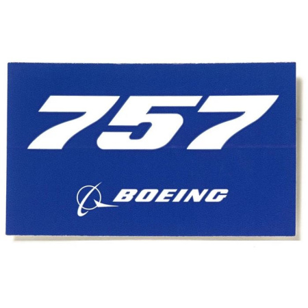 Boeing 757 Blue Sticker