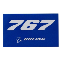 Boeing 767 Blue Sticker