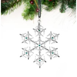 Boeing Jet Snowflake 2020 Swarovski Ornament