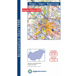 Hongrie Visual 500 Carte VFR