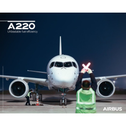 A220 poster front view